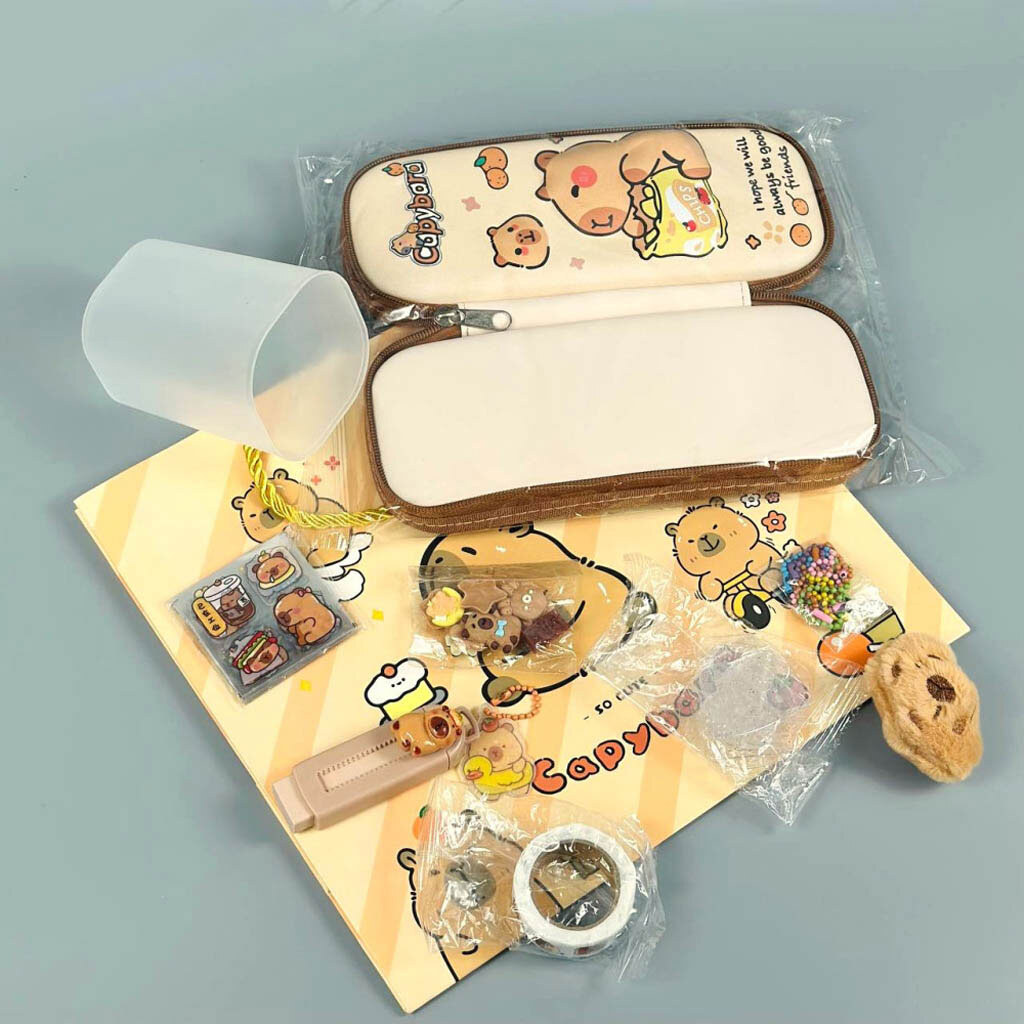 Набор канцелярии Капибара, Бежевый - № 6 Набор канцелярии Капибара, Бежевый - № 6