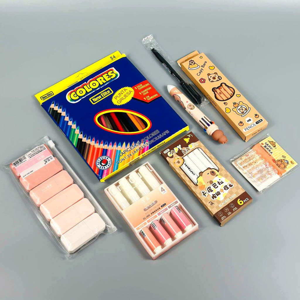 Набор канцелярии Капибара, Бежевый - № 9 Набор канцелярии Капибара, Бежевый - № 9