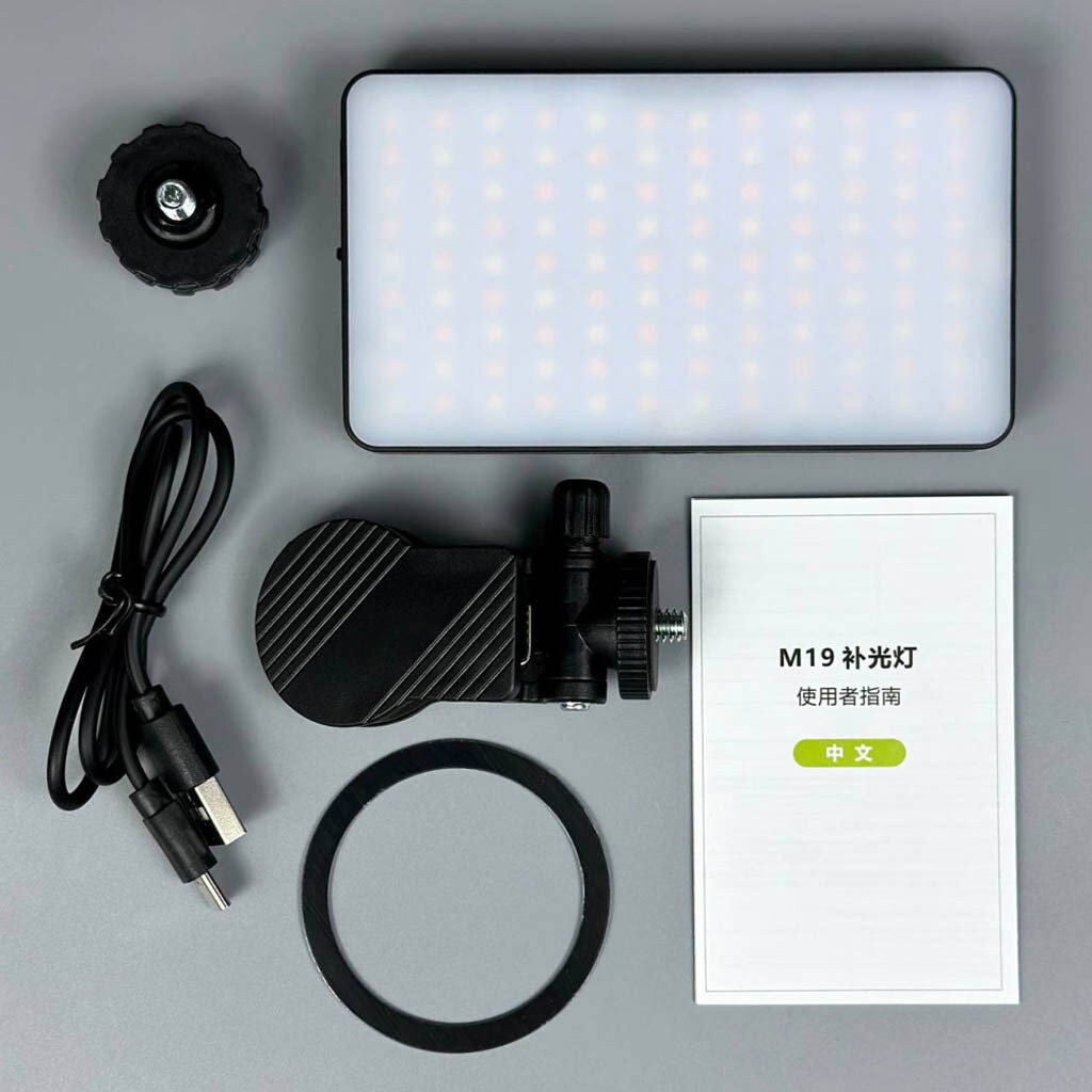 Відеосвітло M19, Чорний - № 2 Відеосвітло M19, Чорний - № 2