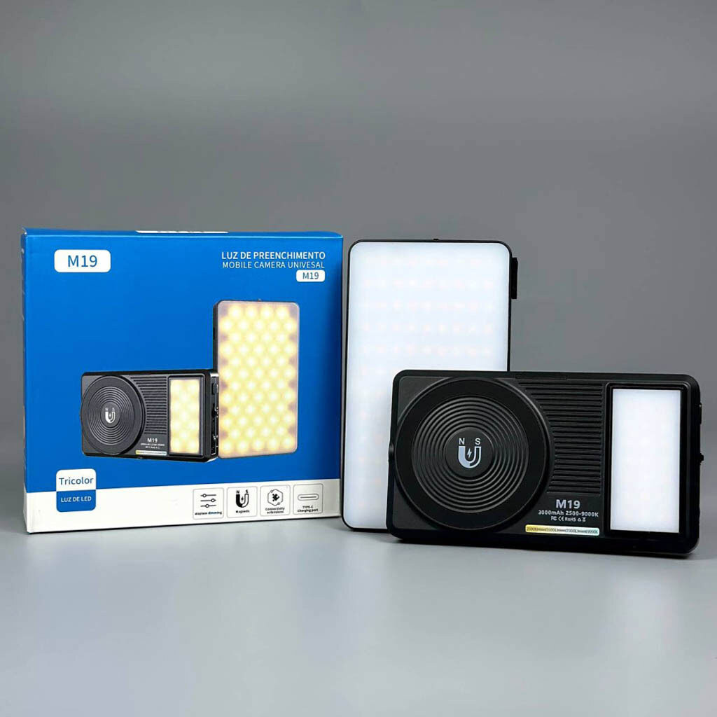 Відеосвітло M19, Чорний - № 12 Відеосвітло M19, Чорний - № 12