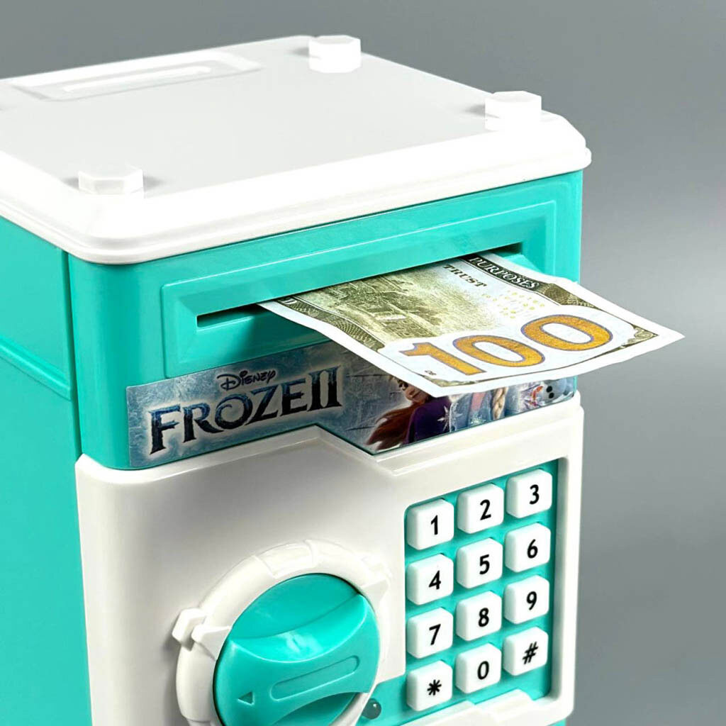 Сейф-скарбничка Number Bank №SL6610, Бірюзовий - № 7 Сейф-скарбничка Number Bank №SL6610, Бірюзовий - № 7