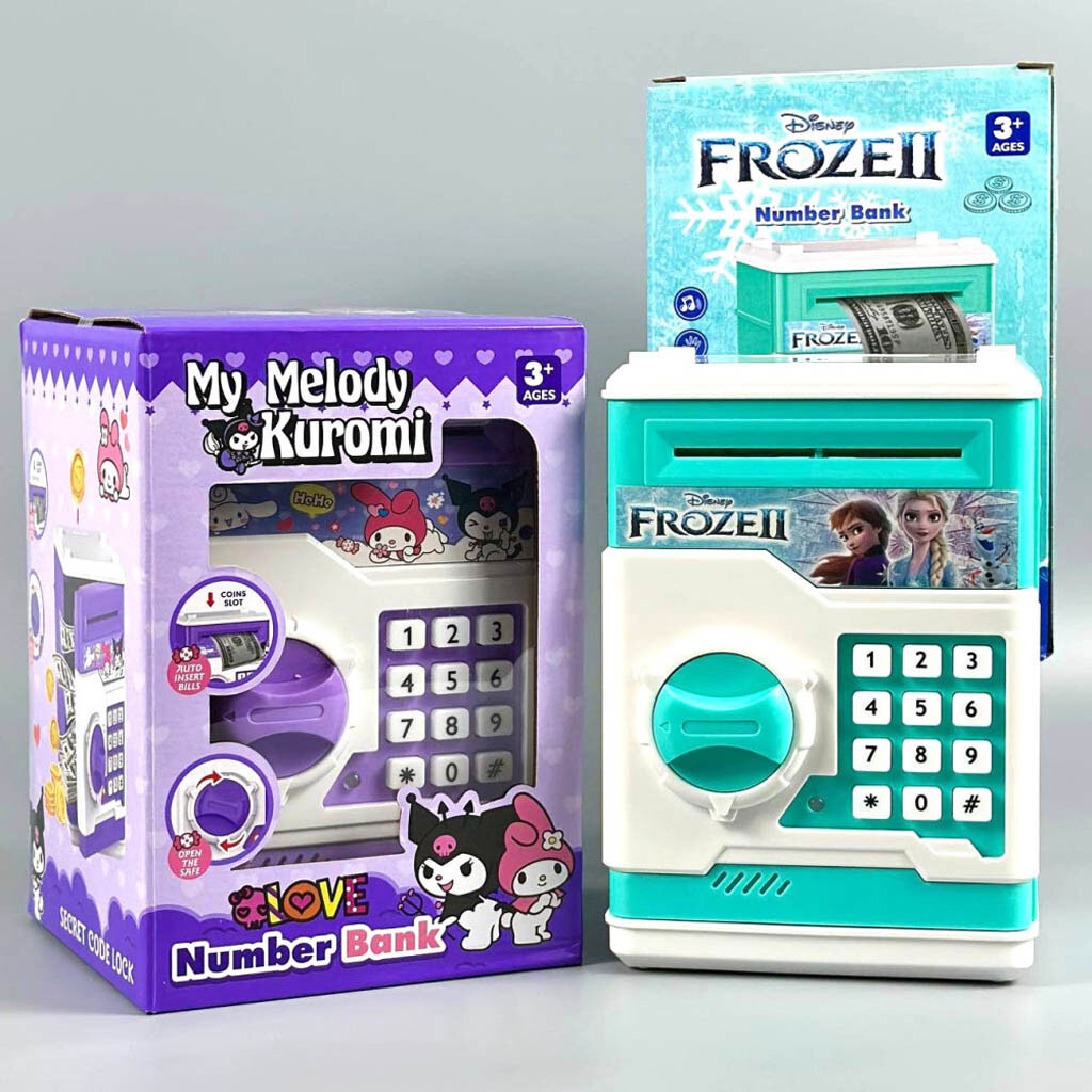 Сейф-скарбничка Number Bank №SL6610, Бірюзовий - № 8 Сейф-скарбничка Number Bank №SL6610, Бірюзовий - № 8