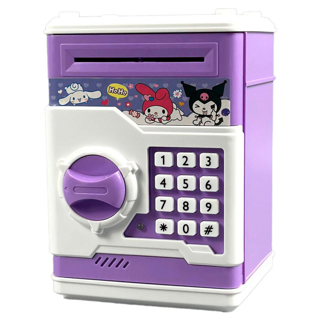 Сейф-скарбничка Number Bank №SL6610, Фіолетовий - № 1 Сейф-скарбничка Number Bank №SL6610, Фіолетовий - № 1