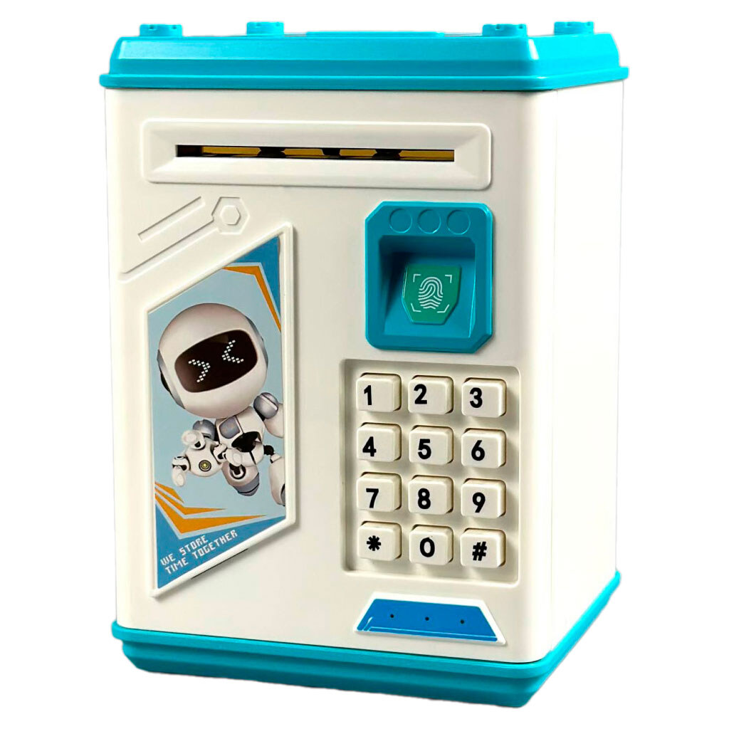 Сейф-скарбничка Robot №906, Бірюзовий - № 1 Сейф-скарбничка Robot №906, Бірюзовий - № 1