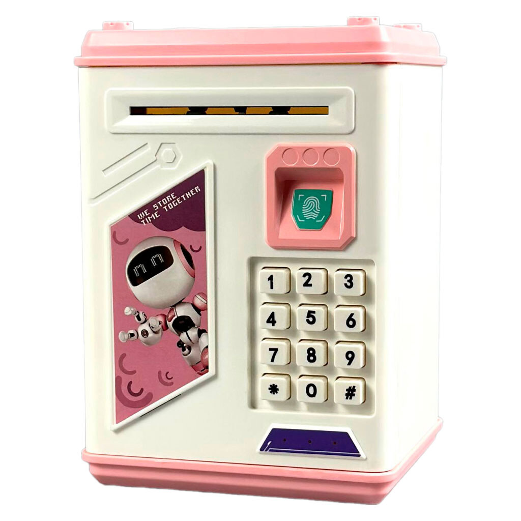 Сейф-скарбничка Robot №906, Рожевий - № 1 Сейф-скарбничка Robot №906, Рожевий - № 1