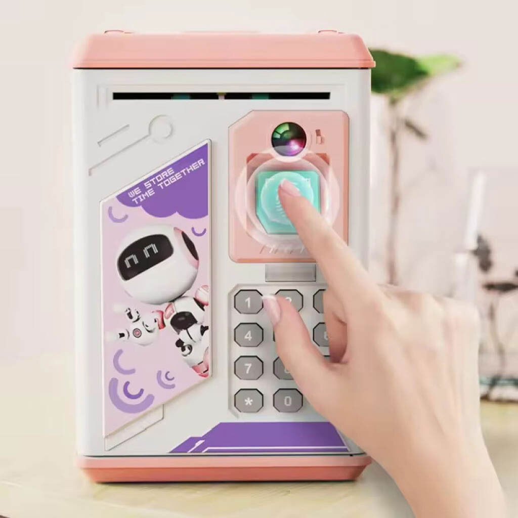 Сейф-скарбничка Robot №906, Рожевий - № 2 Сейф-скарбничка Robot №906, Рожевий - № 2