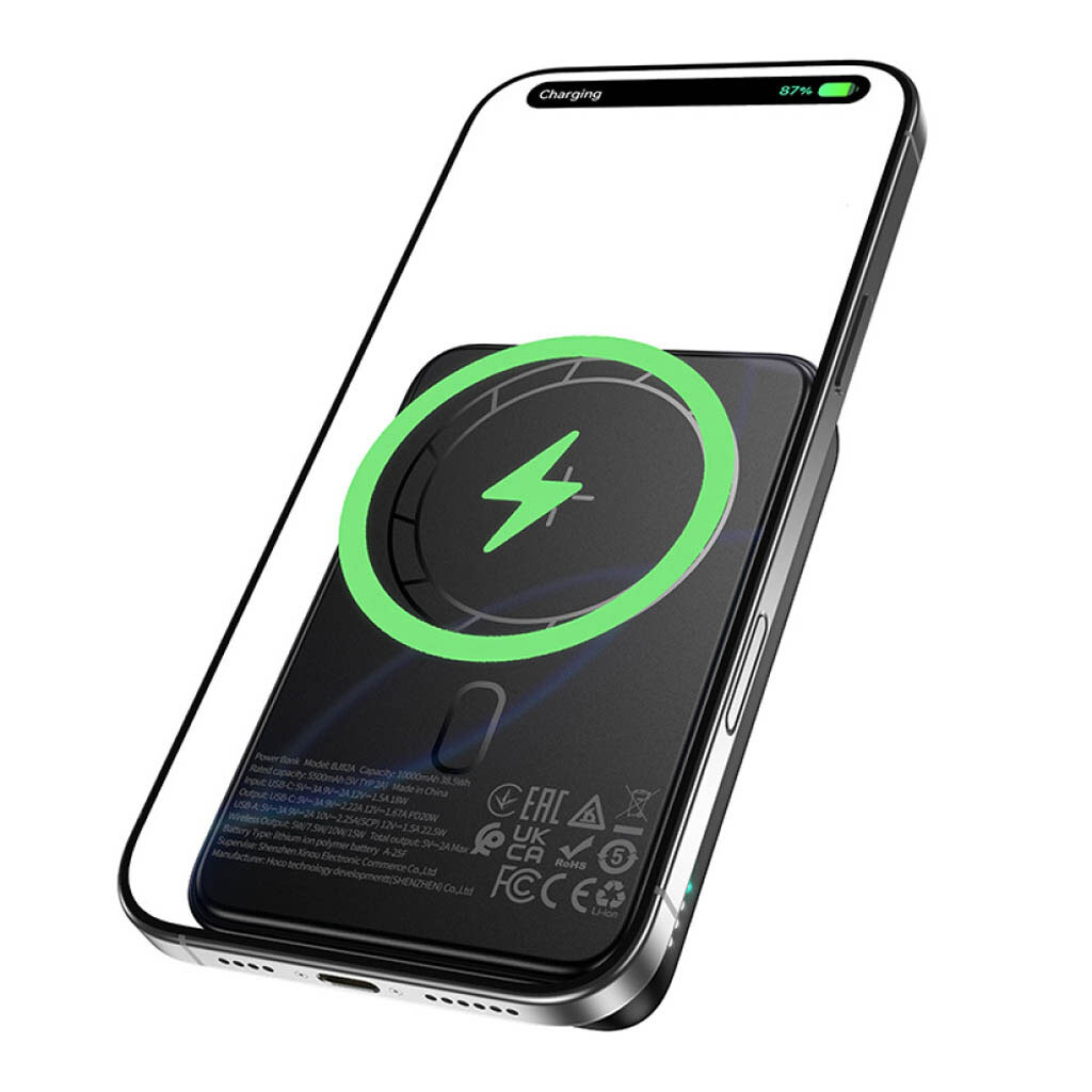 Портативная батарея (Power Bank) Borofone BJ82A Dawn, 10000 mAh, Черный - № 2 Портативная батарея (Power Bank) Borofone BJ82A Dawn, 10000 mAh, Черный - № 2