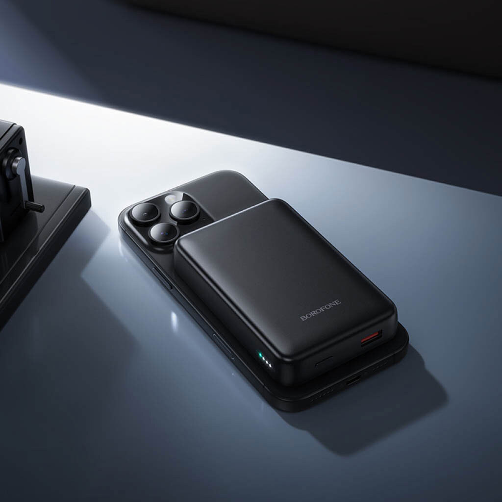 Портативная батарея (Power Bank) Borofone BJ82A Dawn, 10000 mAh, Черный - № 6 Портативная батарея (Power Bank) Borofone BJ82A Dawn, 10000 mAh, Черный - № 6