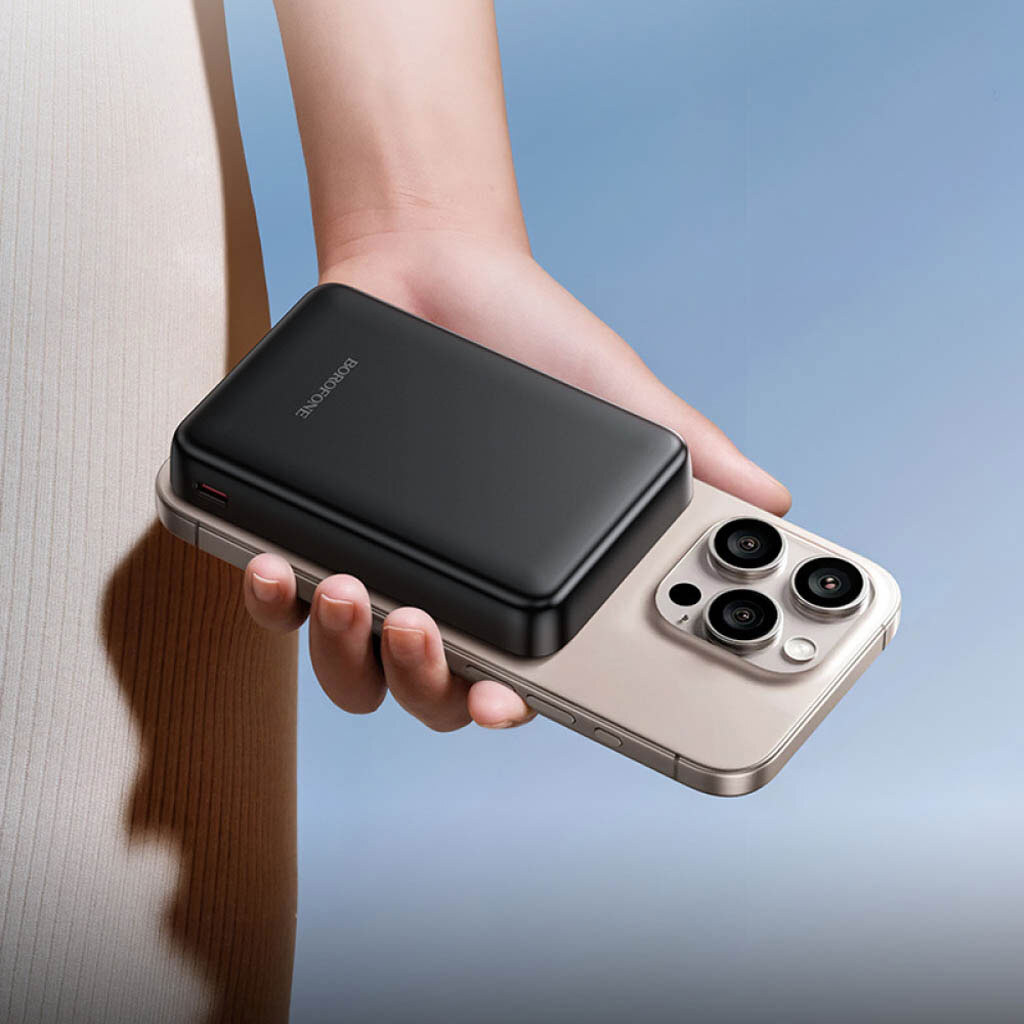 Портативная батарея (Power Bank) Borofone BJ82A Dawn, 10000 mAh, Черный - № 7 Портативная батарея (Power Bank) Borofone BJ82A Dawn, 10000 mAh, Черный - № 7