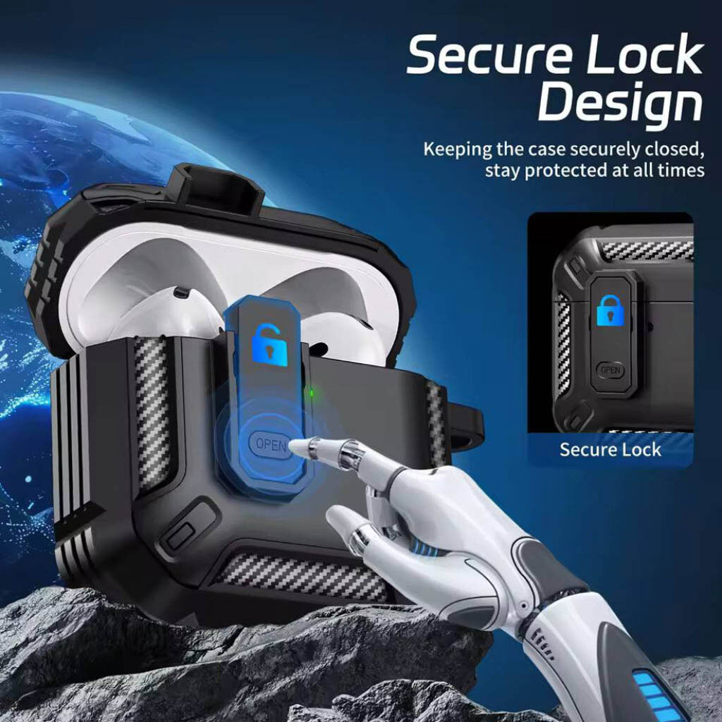 Чохол (накладка) Apple AirPods 3, Armor Case, Чорний - № 2 Чохол (накладка) Apple AirPods 3, Armor Case, Чорний - № 2