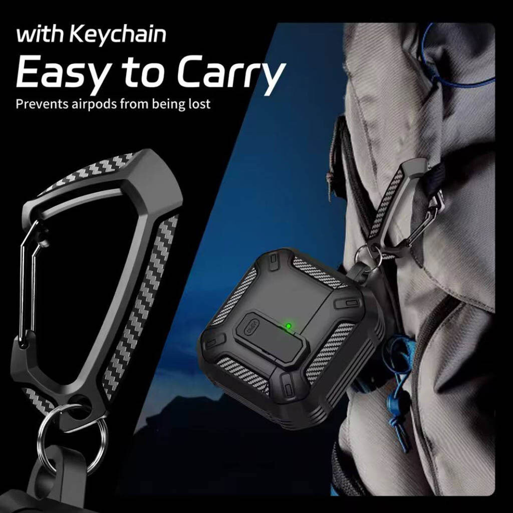 Чохол (накладка) Apple AirPods 3, Armor Case, Чорний - № 5 Чохол (накладка) Apple AirPods 3, Armor Case, Чорний - № 5