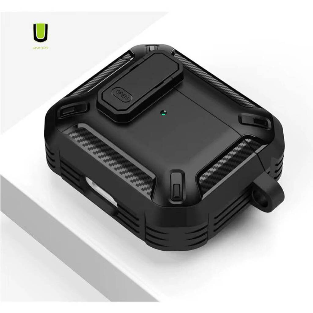 Чохол (накладка) Apple AirPods 3, Armor Case, Чорний - № 8 Чохол (накладка) Apple AirPods 3, Armor Case, Чорний - № 8