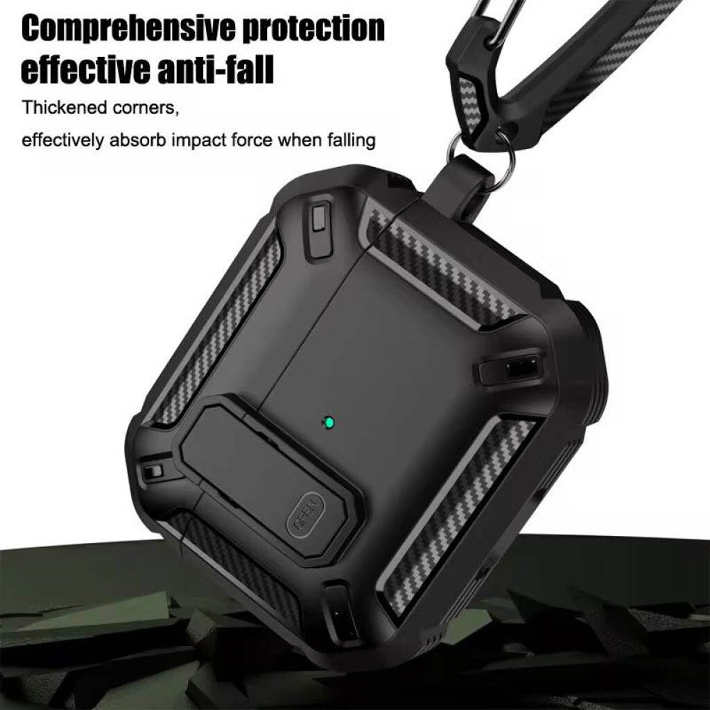 Чохол (накладка) Apple AirPods 3, Armor Case, Чорний - № 10 Чохол (накладка) Apple AirPods 3, Armor Case, Чорний - № 10