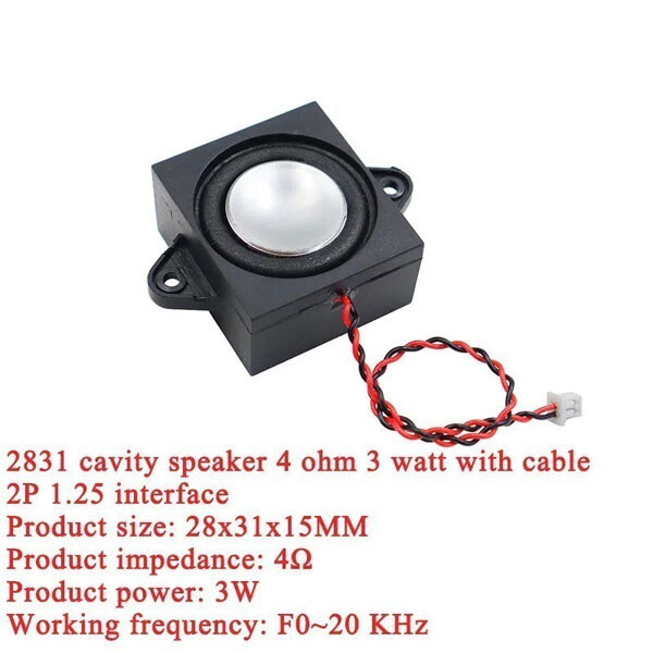 Динамік 2831_Cavity Speaker 4R 3W 2P-1.25 - № 1 Динамік 2831_Cavity Speaker 4R 3W 2P-1.25 - № 1