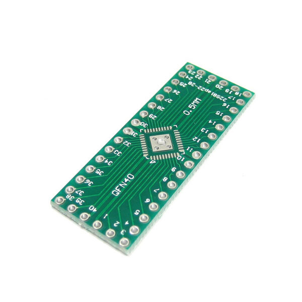 Макетна плата - адаптер MAKET-PCB-QFN32x40-DIP32x40 - № 1 Макетна плата - адаптер MAKET-PCB-QFN32x40-DIP32x40 - № 1