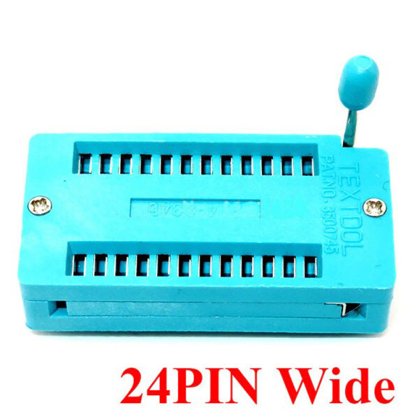 Макетна плата - адаптер ZIF IC Socket 24pin Wide - № 1 Макетна плата - адаптер ZIF IC Socket 24pin Wide - № 1