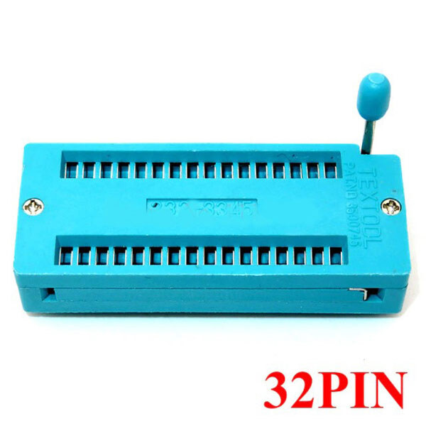 Макетная плата - адаптер ZIF IC Socket 32pin Wide - № 1 Макетная плата - адаптер ZIF IC Socket 32pin Wide - № 1
