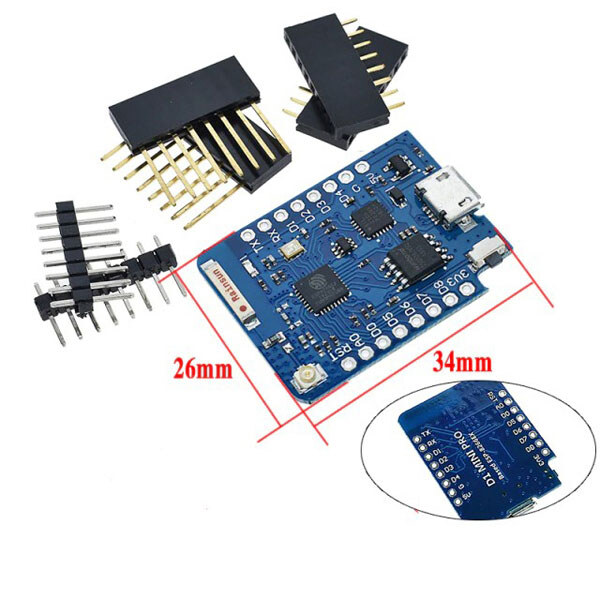 Модуль WI-FI ESP8266-ESP-12E-WeMos-D1-MINI-Pro - № 1 Модуль WI-FI ESP8266-ESP-12E-WeMos-D1-MINI-Pro - № 1