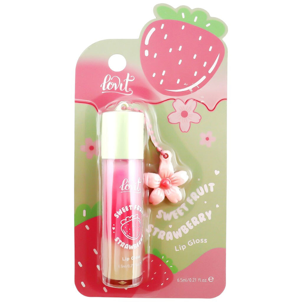 Блиск для губ з брелоком Lovit в асортименті - № 1 Блиск для губ з брелоком Lovit в асортименті - № 1