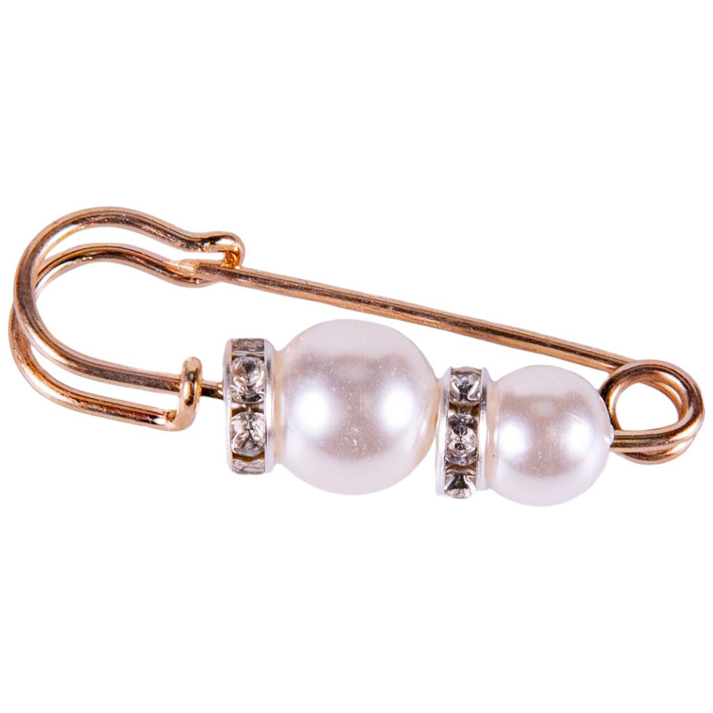 Брошь-булавка металлическая с бусинами Lovit - № 1 Брошь-булавка металлическая с бусинами Lovit - № 1