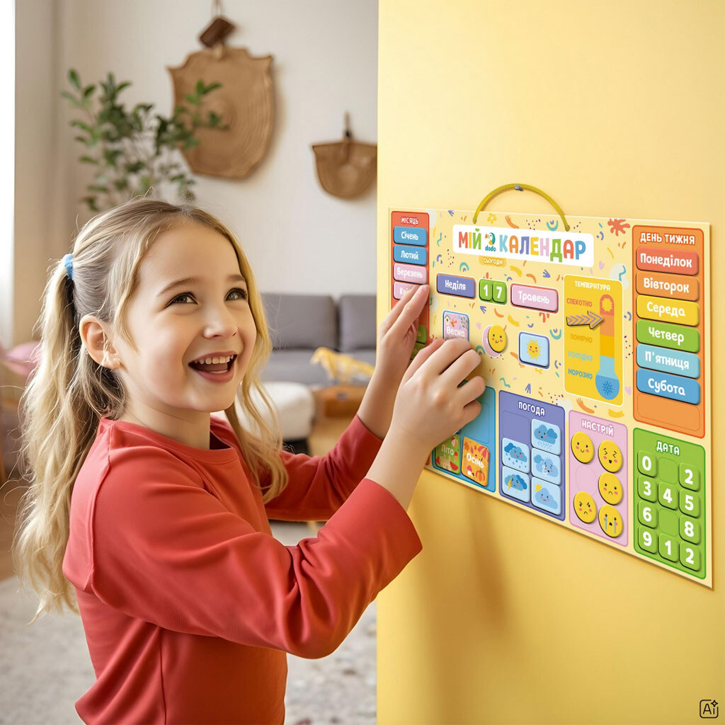 Игра магнитная детская DoDo Мой календарь - № 3 Игра магнитная детская DoDo Мой календарь - № 3