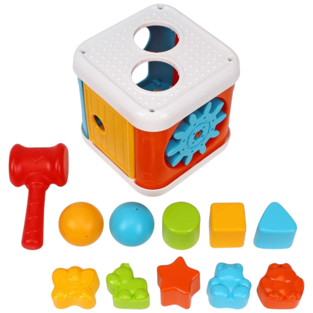 Іграшка-сортер дитяча ТехноК Куб Розумний малюк - № 2 Іграшка-сортер дитяча ТехноК Куб Розумний малюк - № 2