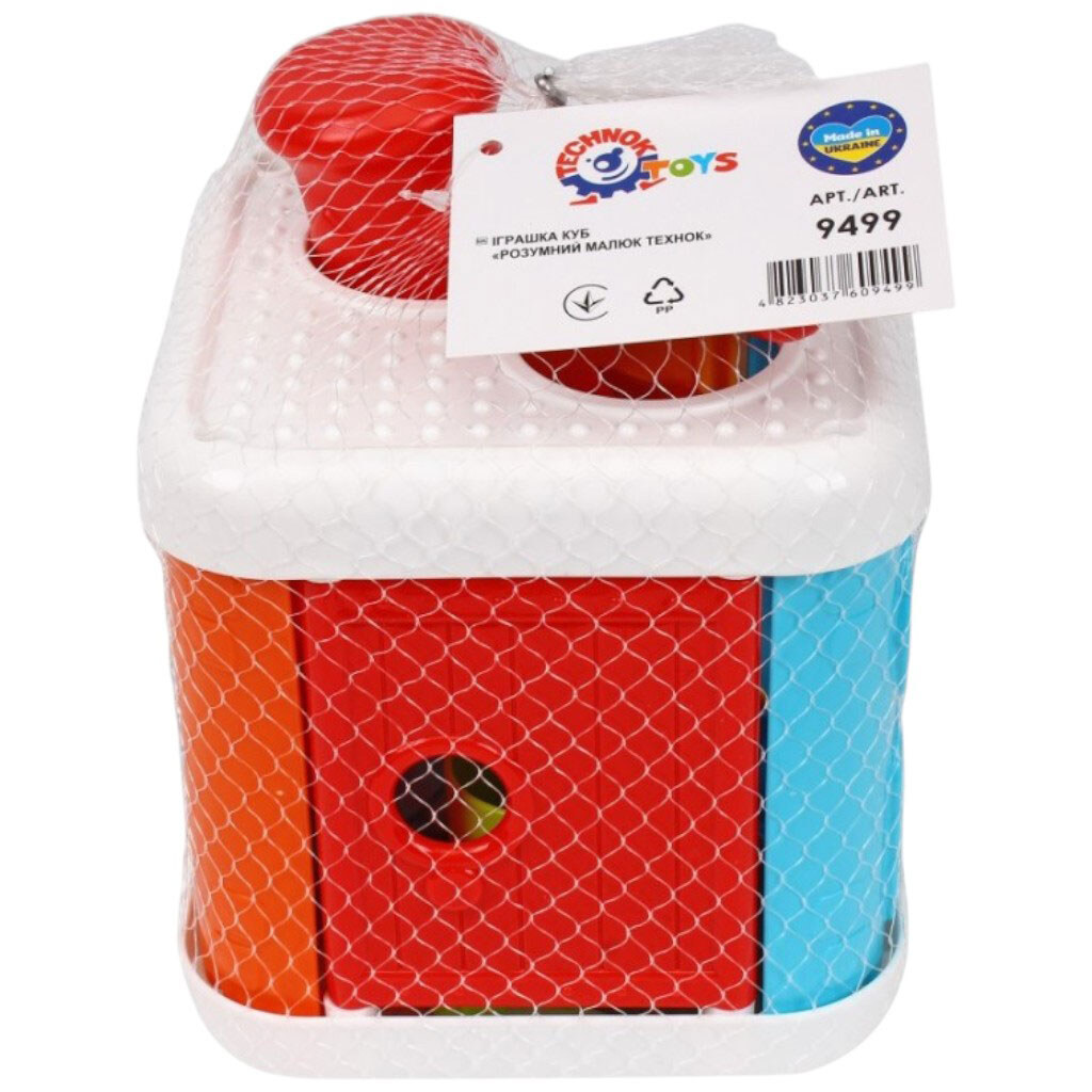 Іграшка-сортер дитяча ТехноК Куб Розумний малюк - № 3 Іграшка-сортер дитяча ТехноК Куб Розумний малюк - № 3