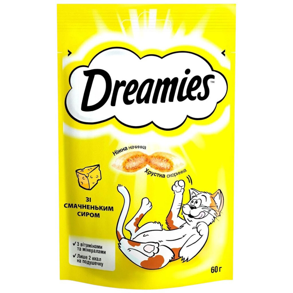 Лакомство для кошек DREAMIES со вкусом сыра 60 г - № 1 Лакомство для кошек DREAMIES со вкусом сыра 60 г - № 1