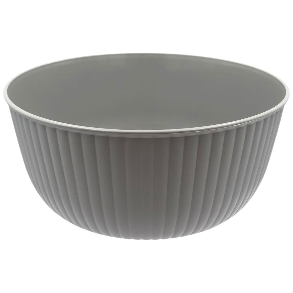 Миска пластикова кругла ребриста EMHOUSE 4200 мл - № 1 Миска пластикова кругла ребриста EMHOUSE 4200 мл - № 1
