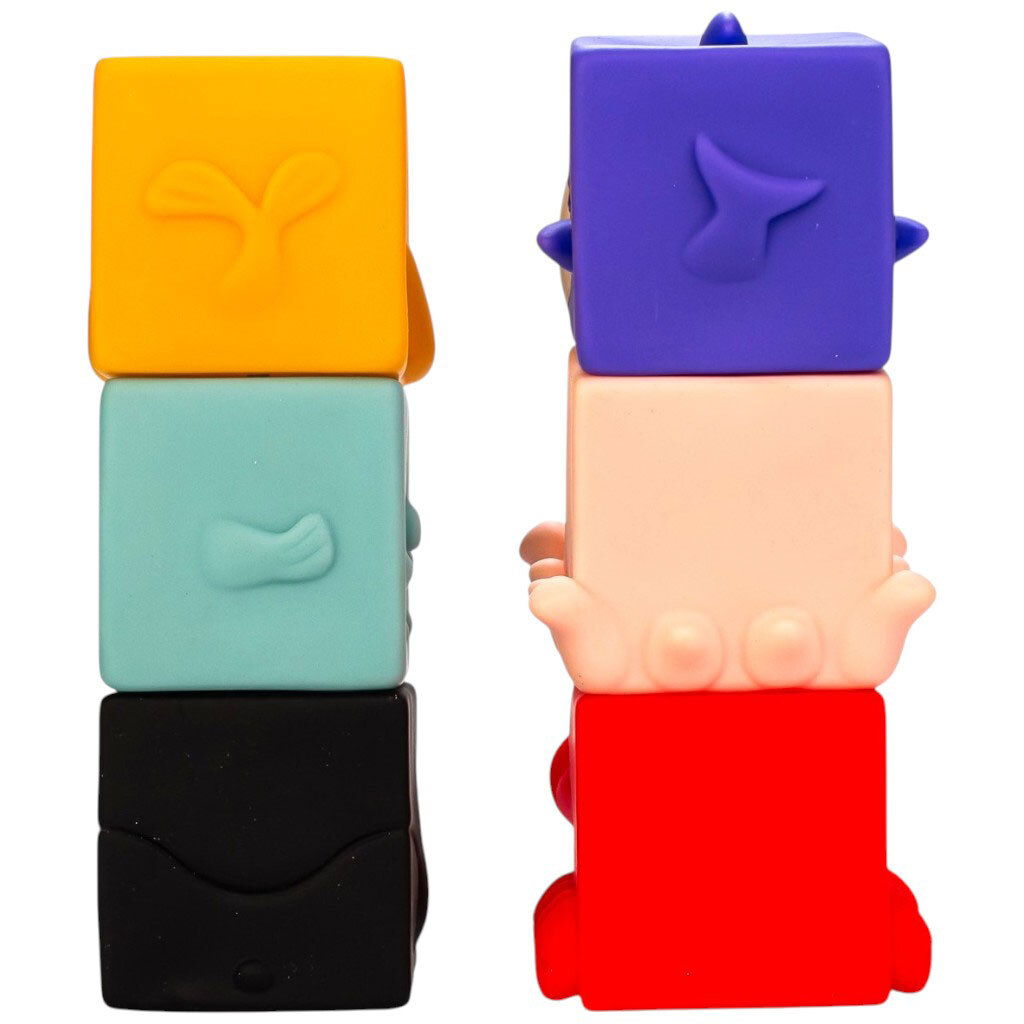 Набір кубиків іграшкових розвиваючий Тваринки - № 2 Набір кубиків іграшкових розвиваючий Тваринки - № 2