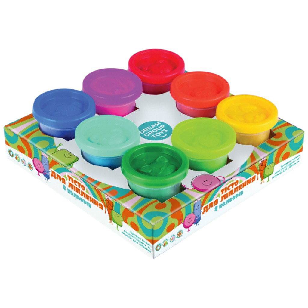 Набор теста для лепки Clay Anyway Dream Group Toys 8 цветов - № 2 Набор теста для лепки Clay Anyway Dream Group Toys 8 цветов - № 2