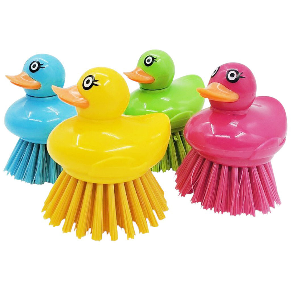 Щітка для миття посуду з пластиковою ручкою Качка - № 2 Щітка для миття посуду з пластиковою ручкою Качка - № 2