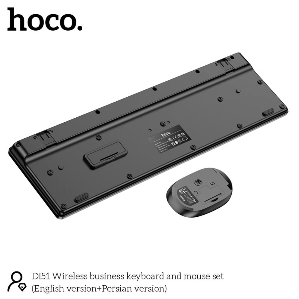 Клавіатура та миша Hoco DI51, Чорний - № 3 Клавіатура та миша Hoco DI51, Чорний - № 3
