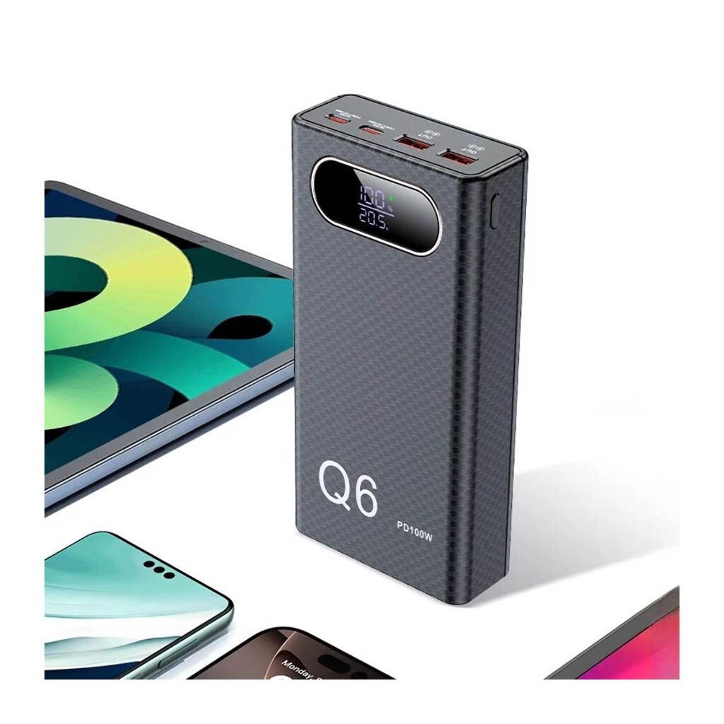 Корпус для Power Bank Q6, Черный - № 10 Корпус для Power Bank Q6, Черный - № 10