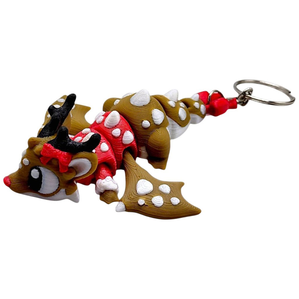 Брелок "Дракончик Олень", 3d печать, Mic - № 1 Брелок "Дракончик Олень", 3d печать, Mic - № 1