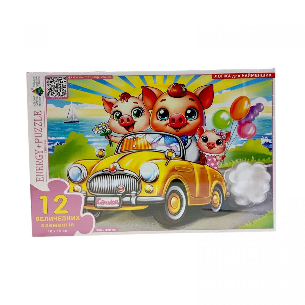 Игра-пазл "Свинки", 12 эл., Київська Фабрика Іграшок - № 1 Игра-пазл "Свинки", 12 эл., Київська Фабрика Іграшок - № 1
