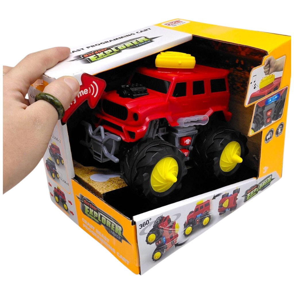 Джип на великих колесах, звук, світло, коробка 19,5x14,5x15 см, Mic - № 2 Джип на великих колесах, звук, світло, коробка 19,5x14,5x15 см, Mic - № 2