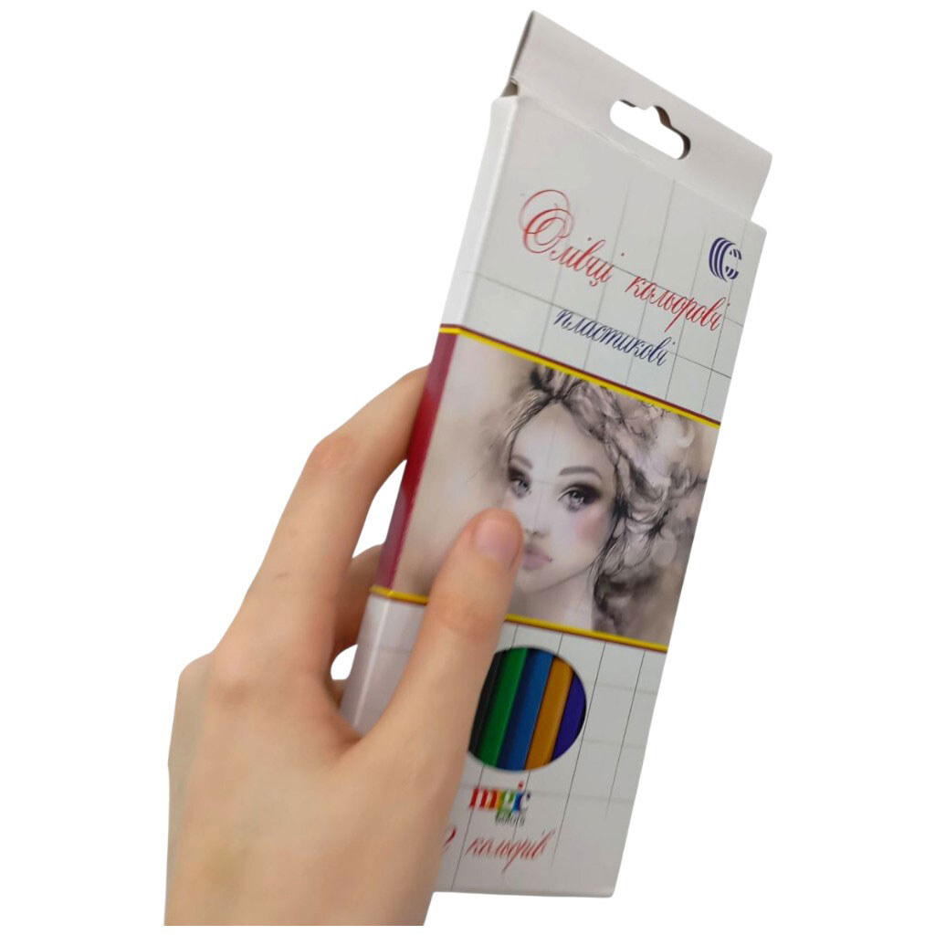 Олівець 12 кольорів White Night "С", Mic - № 2 Олівець 12 кольорів White Night "С", Mic - № 2