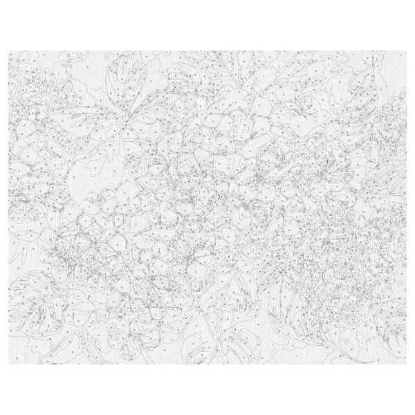 Картина по номерам "Голубая гортензия", 40x50 см, Origami - № 2 Картина по номерам "Голубая гортензия", 40x50 см, Origami - № 2