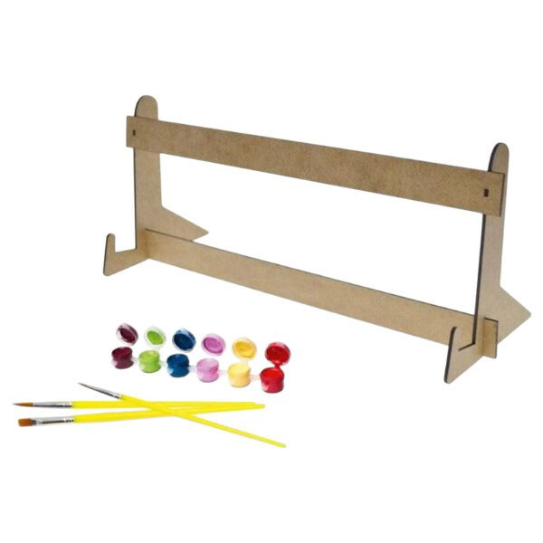 Картина по номерам "Любознательный мишка", 30х40 см, с деревянной подставкой, Qbee - № 2 Картина по номерам "Любознательный мишка", 30х40 см, с деревянной подставкой, Qbee - № 2