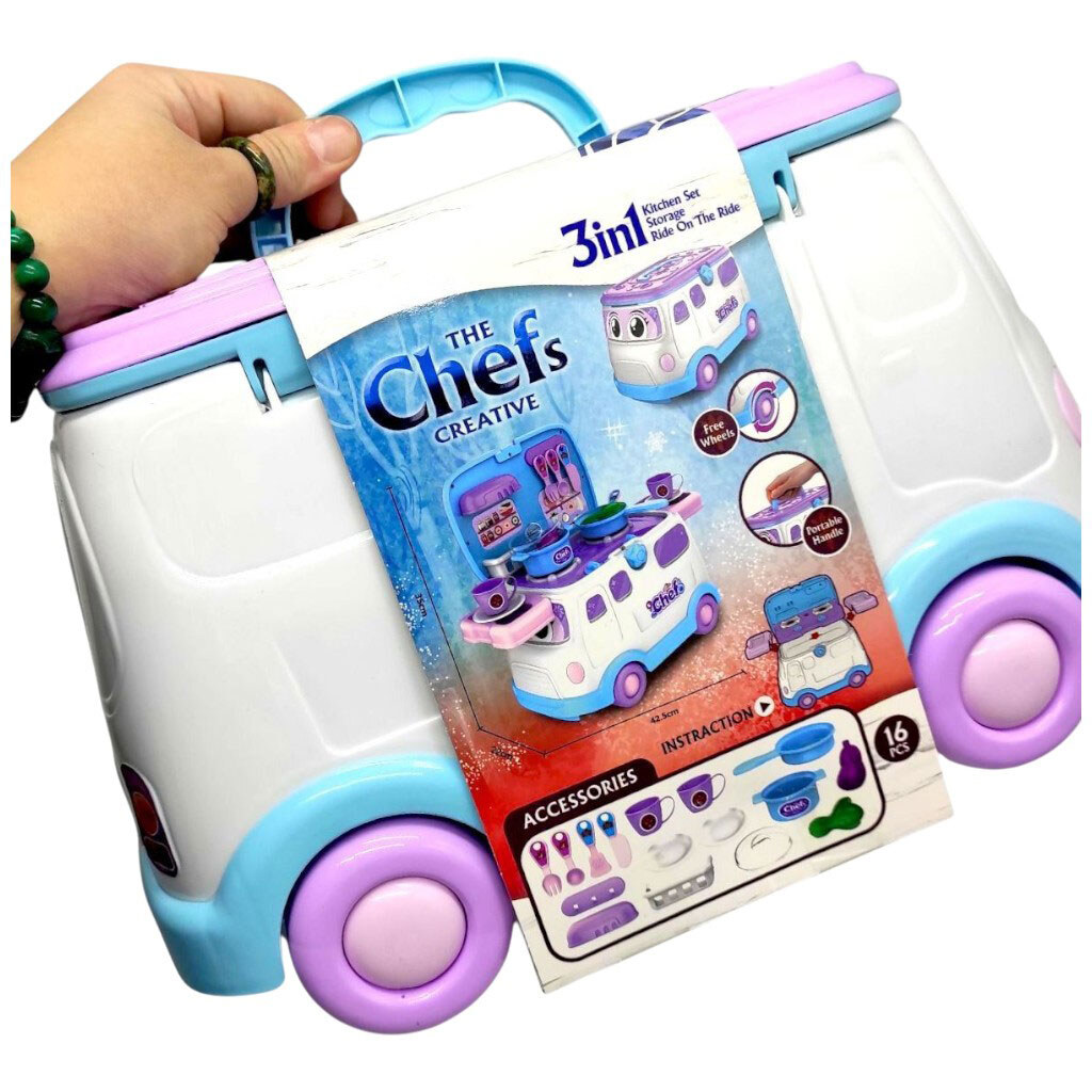 Кухня: 16 предметов, набор столовых приборов, посуда, овощи, в боксе, Mic - № 2 Кухня: 16 предметов, набор столовых приборов, посуда, овощи, в боксе, Mic - № 2