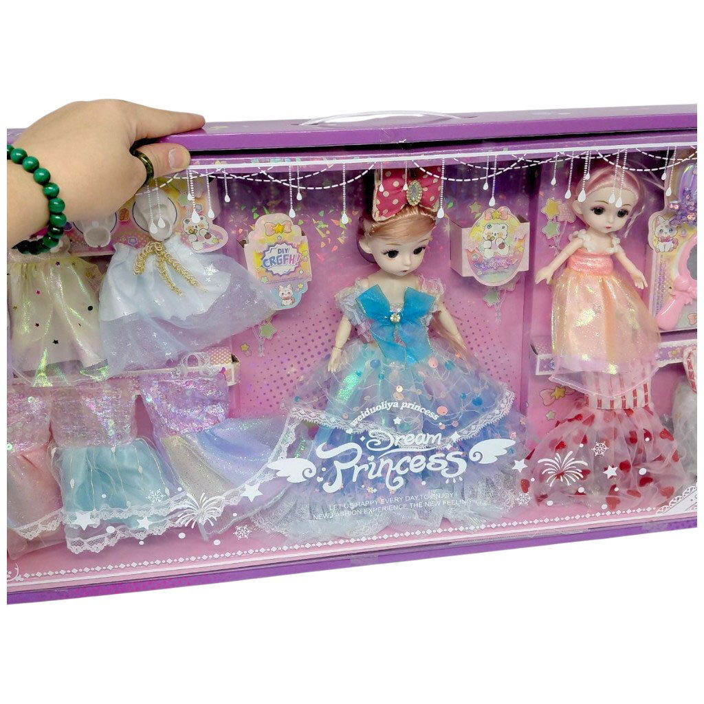 Кукла в коробке, в розовом платье, Mic - № 2 Кукла в коробке, в розовом платье, Mic - № 2