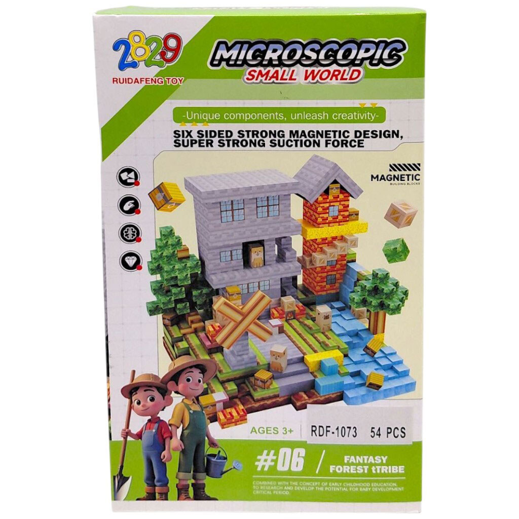 Магнитный конструктор "Small World", 54 дет - № 1 Магнитный конструктор "Small World", 54 дет - № 1