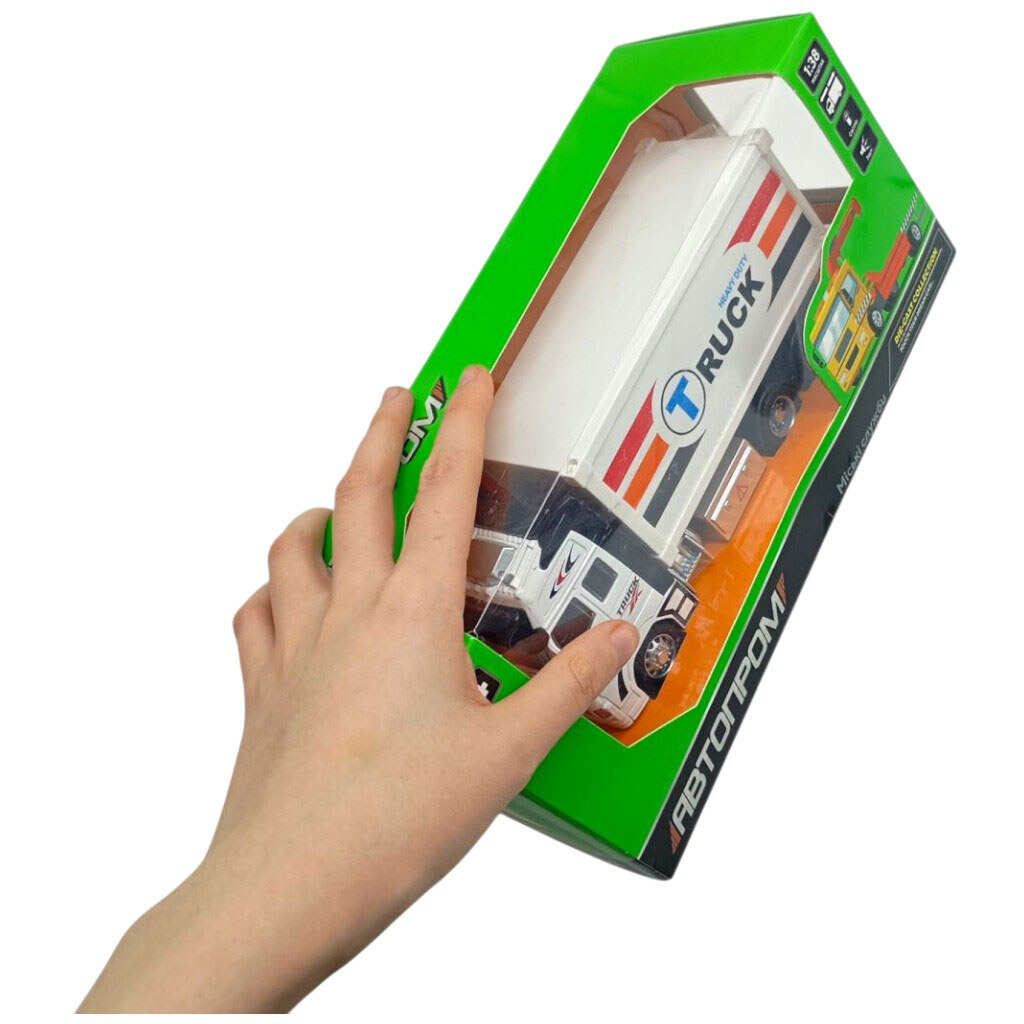 Машина мет. 1:38, фургон, батар.,мир.,звук, короб.25,5x12x9см, Автопром - № 3 Машина мет. 1:38, фургон, батар.,мир.,звук, короб.25,5x12x9см, Автопром - № 3