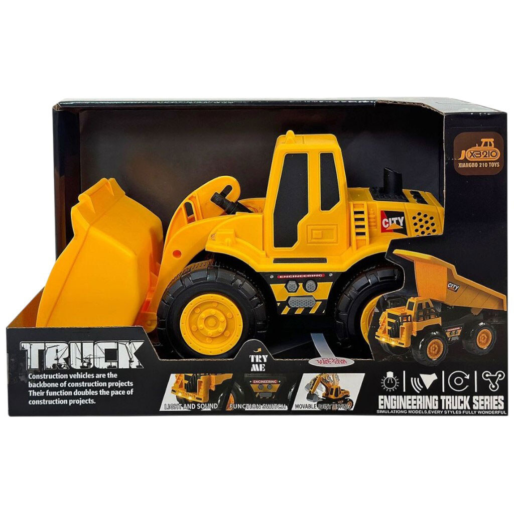 Машина "Стройтехника", батар., свет, звук, в короб. 19,5x11,5x10 см, Xiangbo 210 toys - № 1 Машина "Стройтехника", батар., свет, звук, в короб. 19,5x11,5x10 см, Xiangbo 210 toys - № 1