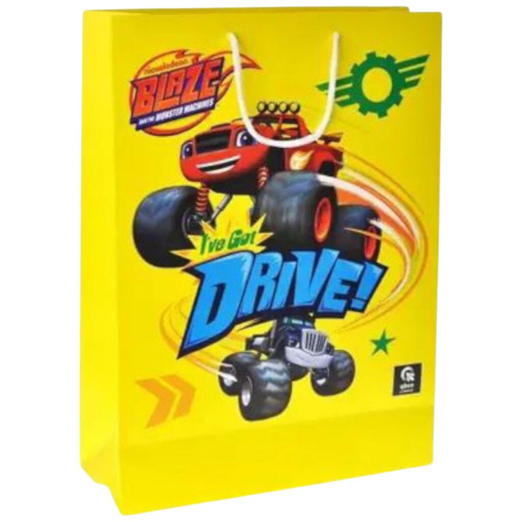 Пакет паперовий L "Блиск та чудо-машини", р.31x42x12 см, Qbee - № 1 Пакет паперовий L "Блиск та чудо-машини", р.31x42x12 см, Qbee - № 1