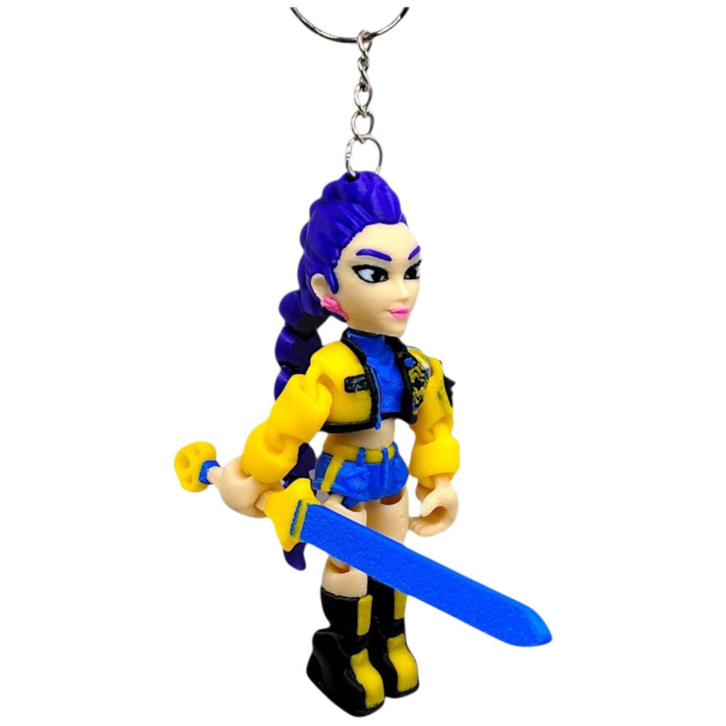 Фигурка-брелок "K-Pop. Rumi", 3D печать, Mic - № 1 Фигурка-брелок "K-Pop. Rumi", 3D печать, Mic - № 1