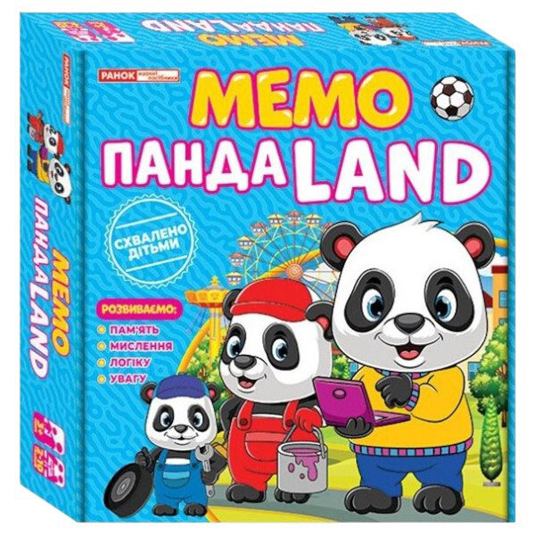 Гра Мемо "Панда LAND", навчальні ігри, рус, Ранок - № 1 Гра Мемо "Панда LAND", навчальні ігри, рус, Ранок - № 1