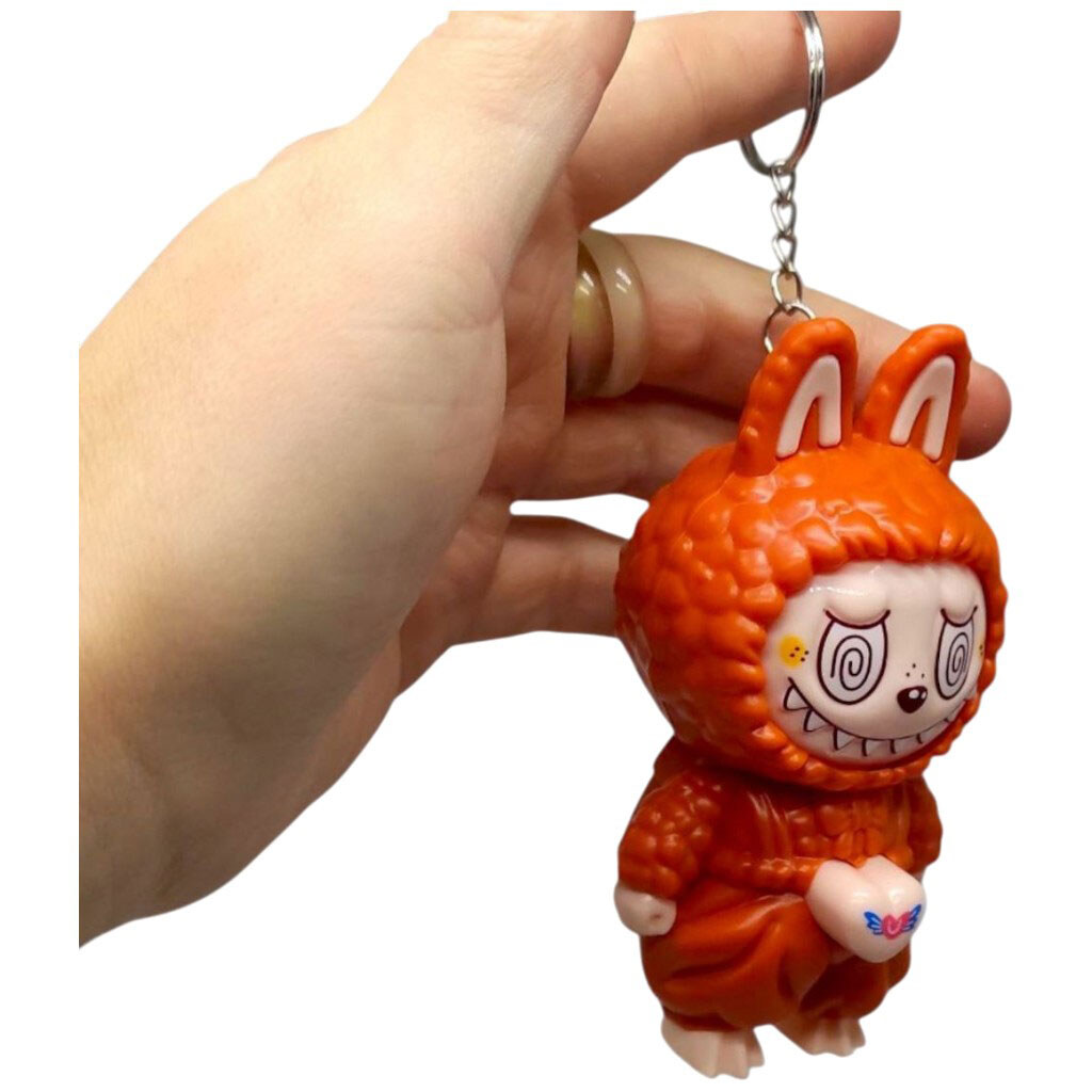 Игрушка-брелок "Лабубу/LABUBU", изменяет лицо, Mic - № 2 Игрушка-брелок "Лабубу/LABUBU", изменяет лицо, Mic - № 2