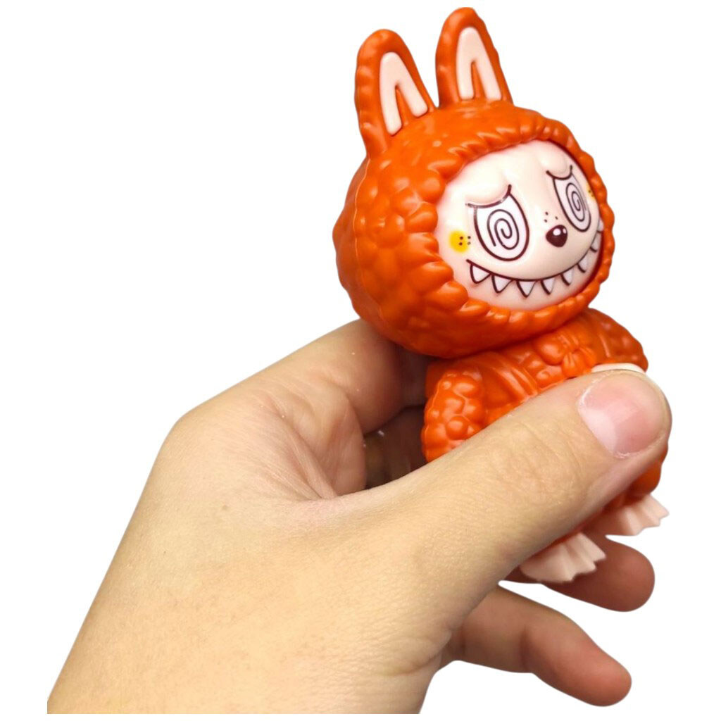 Игрушка-брелок "Лабубу/LABUBU", изменяет лицо, Mic - № 3 Игрушка-брелок "Лабубу/LABUBU", изменяет лицо, Mic - № 3